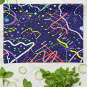 Leben im Weltraum Geschirrtuch (Gefaltet)