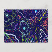 Leben im Weltraum Postkarte (Vorderseite)