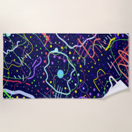 Leben im Weltraum Strandtuch