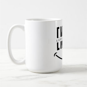 Leben immer genießen kaffeetasse