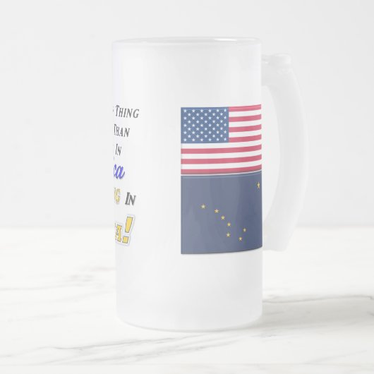 Leben in AK! 22-Unze-mattierte GlasTasse Mattglas Bierglas (VorderseiteRechts)