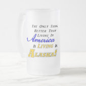 Leben in AK! 22-Unze-mattierte GlasTasse Mattglas Bierglas (Vorderseite Links)