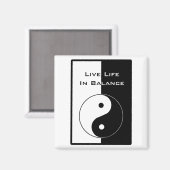 Leben in Balance Magnet (Vorderseite/Rückseite)