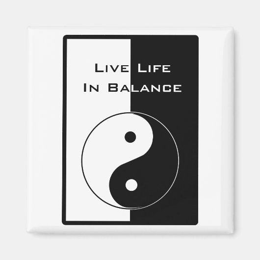 Leben in Balance Magnet (Vorne)