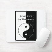 Leben in Balance Mousepad (Mit Mouse)