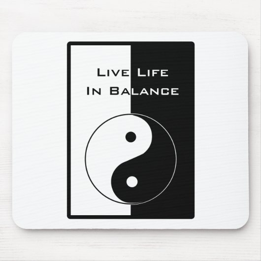 Leben in Balance Mousepad (Vorne)