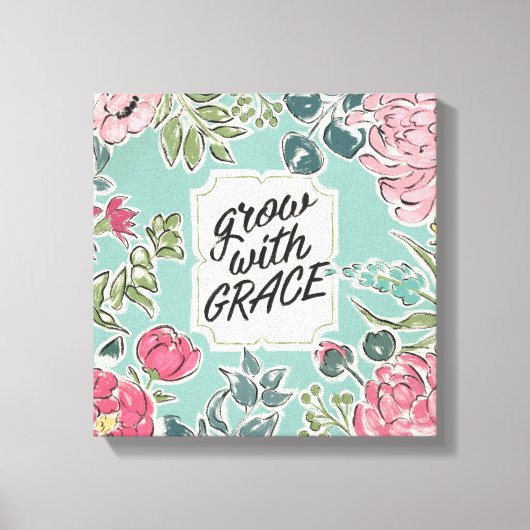 Leben in Bloom | Anwachsen mit Anmut Leinwanddruck (Vorderseite)