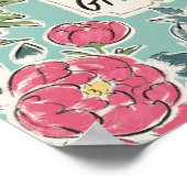 Leben in Bloom | Anwachsen mit Anmut Poster (Ecke)