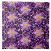 Leben in Blume von Lebensmuster - Anethyst Fliese (Vorderseite)