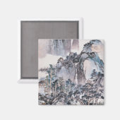 Leben in den Bergen Magnet (Vorderseite/Rückseite)