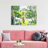 Leben in den Feldern, c.1875 (Öl auf Leinwand) Leinwanddruck (Insitu (Wohnzimmer))