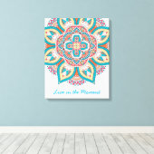 Leben in der Augenblickskunst Leinwanddruck (Insitu (Holzboden))