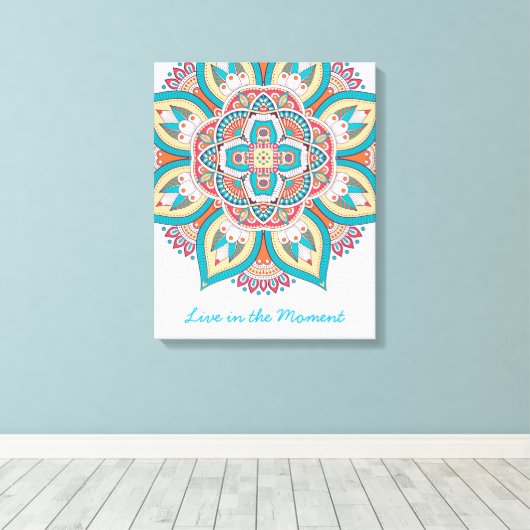 Leben in der Augenblickskunst Leinwanddruck (Insitu (Holzboden))