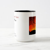 Leben in der Bewegungs-Tasse Zweifarbige Tasse (Mittel)