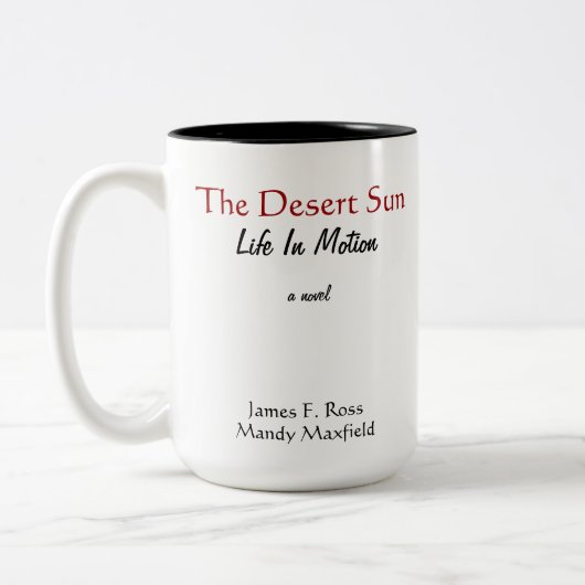 Leben in der Bewegungs-Tasse Zweifarbige Tasse (Links)