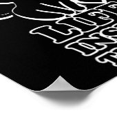 Leben in der Box - Schwarze Katze Poster (Ecke)
