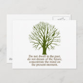 Leben in der Gegenwart Postkarte (Vorne/Hinten)