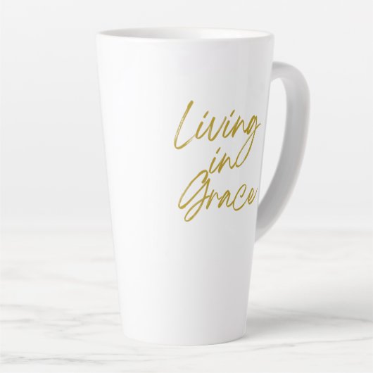 Leben in der Grace Tall Latte-Tasse Milchtasse (Rechte Ecke)