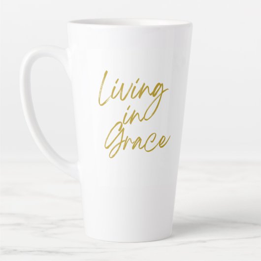 Leben in der Grace Tall Latte-Tasse Milchtasse (Links)