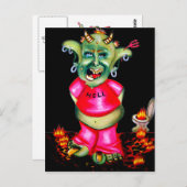 Leben in der Hölle Postkarte (Vorne/Hinten)
