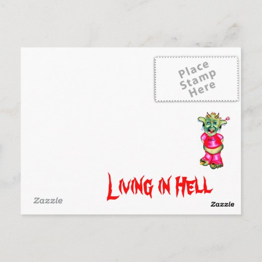 Leben in der Hölle Postkarte (Rückseite)