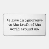 Leben in der Ignoranz der Schreibtischmatte (Vorderseite)