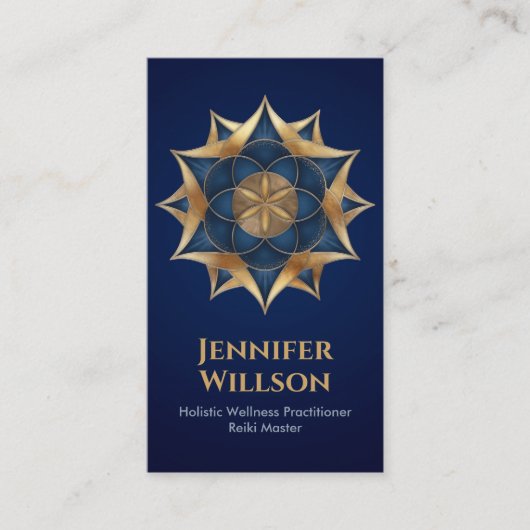 Leben in der Lotus-Blume Visitenkarte (Vorderseite)