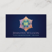 Leben in der Lotus-Blume Visitenkarte (Vorderseite)