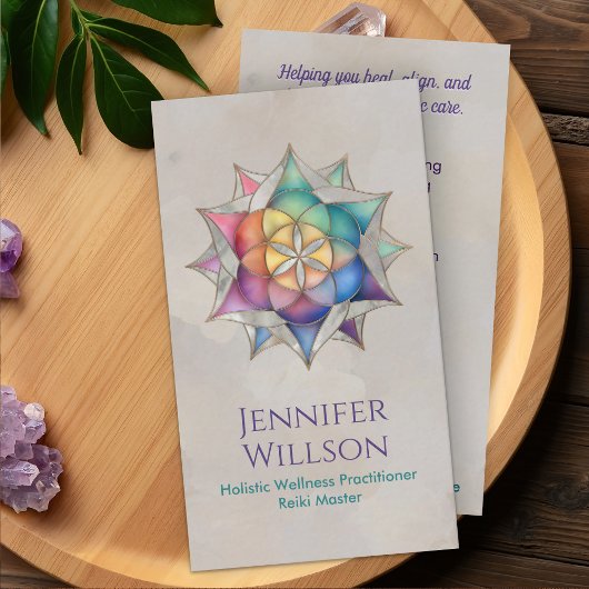 Leben in der Lotus-Blume Visitenkarte