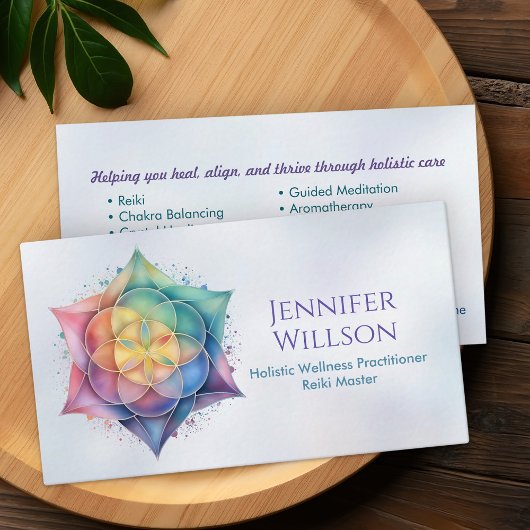 Leben in der Lotus-Blume Visitenkarte