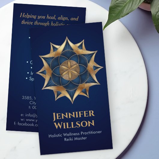 Leben in der Lotus-Blume Visitenkarte