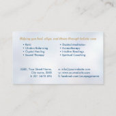 Leben in der Lotus-Blume Visitenkarte (Rückseite)