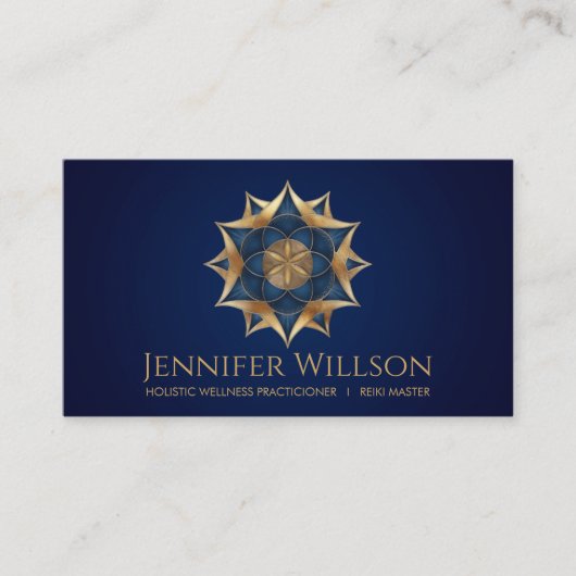 Leben in der Lotus-Blume Visitenkarte (Vorderseite)