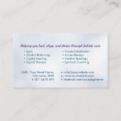 Leben in der Lotus-Blume Visitenkarte (Rückseite)