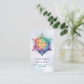 Leben in der Lotus-Blume Visitenkarte (Stehend Vorderseite)