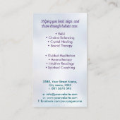 Leben in der Lotus-Blume Visitenkarte (Rückseite)