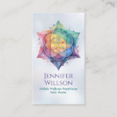 Leben in der Lotus-Blume Visitenkarte (Vorderseite)