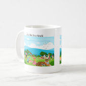 Leben in der neuen Welt Kaffeetasse (Vorderseite Links)