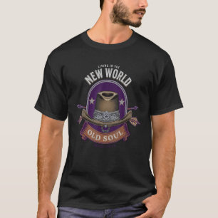 Leben in der neuen Welt mit einem alten Seelen-Cow T-Shirt