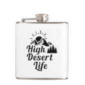 Leben in der Wüste Flachmann (Vorderseite)