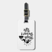 Leben in der Wüste Gepäckanhänger (Vorderseite vertikal)