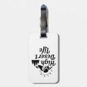 Leben in der Wüste Gepäckanhänger (Rückseite vertikal)