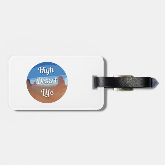 Leben in der Wüste Gepäckanhänger (Rückseite horizontal)