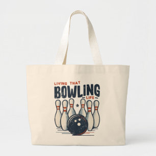 Leben in diesem Bowling Jumbo Stoffbeutel