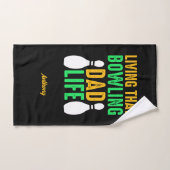 Leben in diesem Bowling Vater Leben lustig genannt Handtuch (Handtuch)