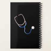 Leben in diesem Krankenleben rn Hand Lettisch Blac Planer (Rückseite)