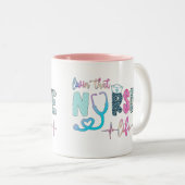 Leben in diesem Krankenleben Zweifarbige Tasse (VorderseiteRechts)