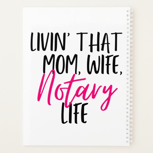 Leben in dieser Mama Ehefrau Notar Leben Planer (Rückseite)