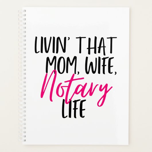 Leben in dieser Mama Ehefrau Notar Leben Planer (Vorderseite)