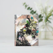 Leben in einem Käfig Postkarte (Stehend Vorderseite)